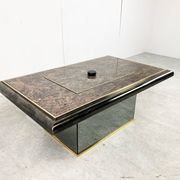 Vintage hidden bar coffee table by Fedam, 1980s