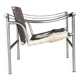 LC1 ponyskin armchair by Le Corbusier et al for Cassina 1980s