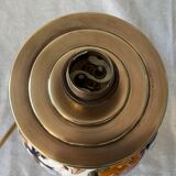 Gien Peonies 1960 multicoloured and floral lamp foot