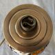 Pied de lampe multicolore et floral Gien Pivoines 1960