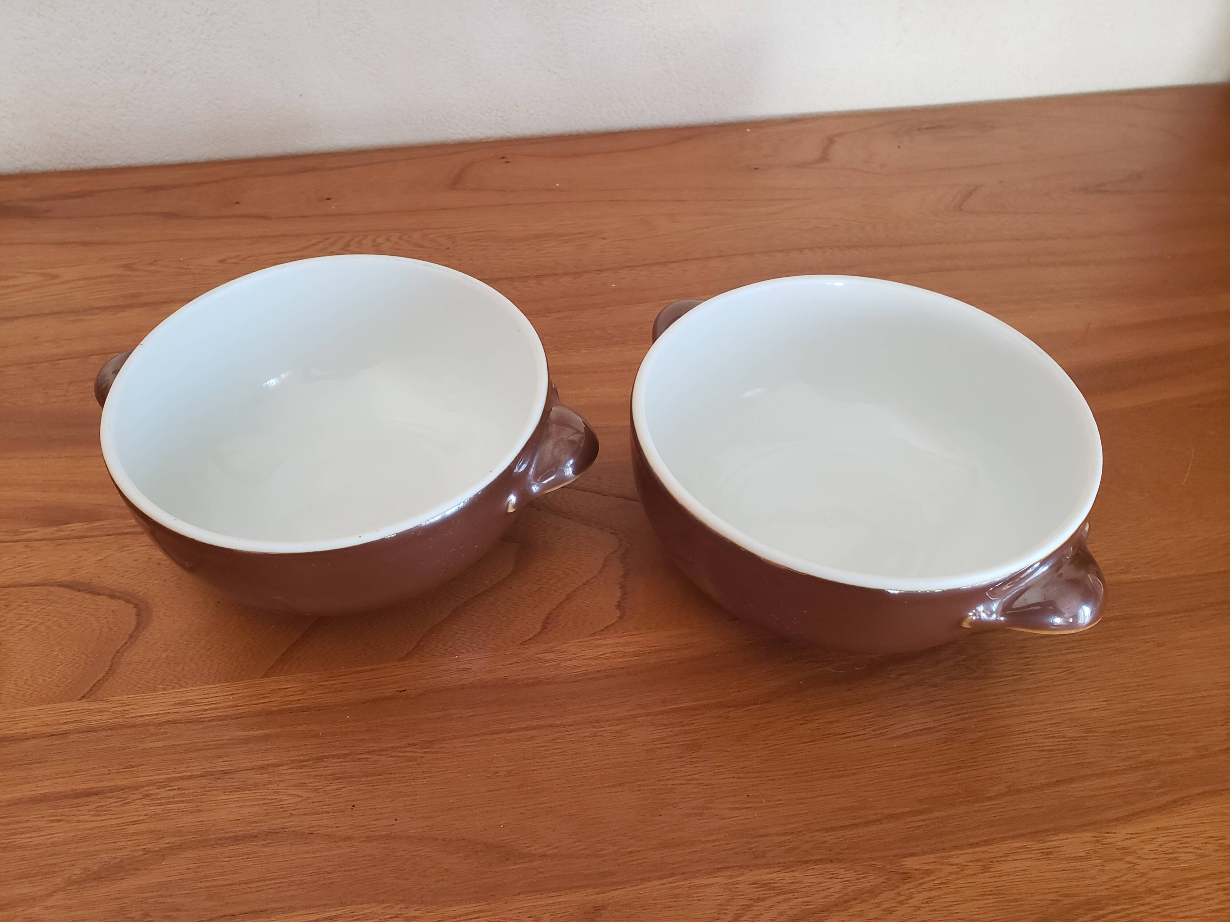 Set of 2 vintage Apilco bowls