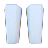 Pair of Limburg glass and brass wall lamps, 1970