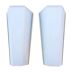 Pair of Limburg glass and brass wall lamps, 1970
