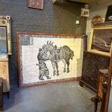 Early C20th Large Scale Tang Horse Brass Rubbing.