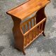 Magazine rack document holder in solid light oak satin wood