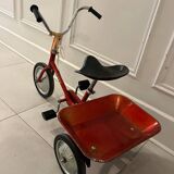 Vintage metal jockey tricycle