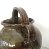 Pitcher gargoulette in enamelled sandstone
