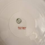 Lot 5 Plate Porcelain Limoges Blue Gold Betoule & Legrand France