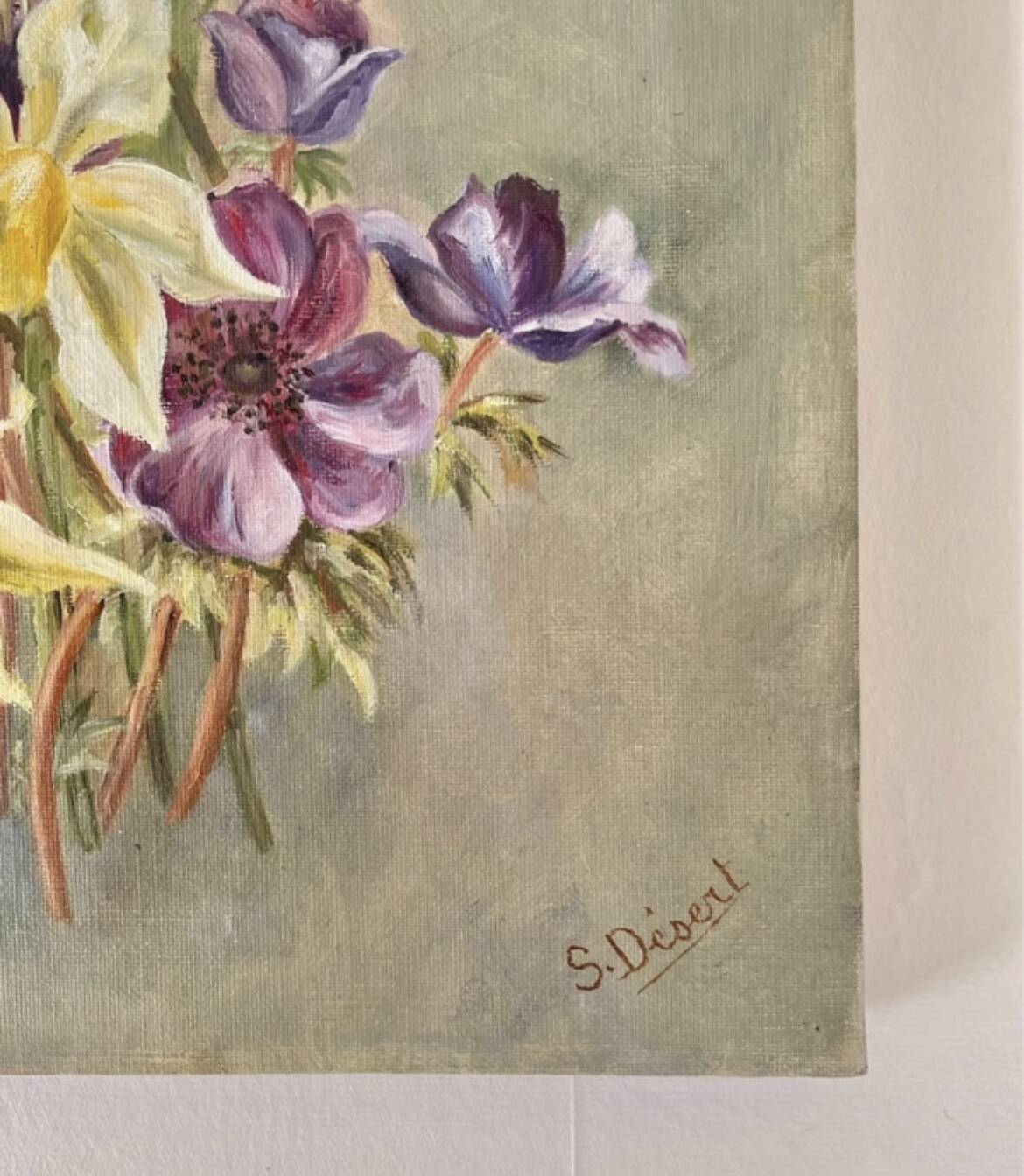 Ancient floral tableau