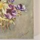 Tableau ancien floral