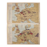Industrial maps of Europe — Double original plate