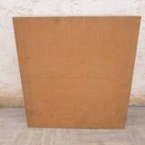 Sorting wood locker cabinet with Vintage labels