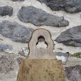 Brutalist Mountain Tripod Chair in Wood