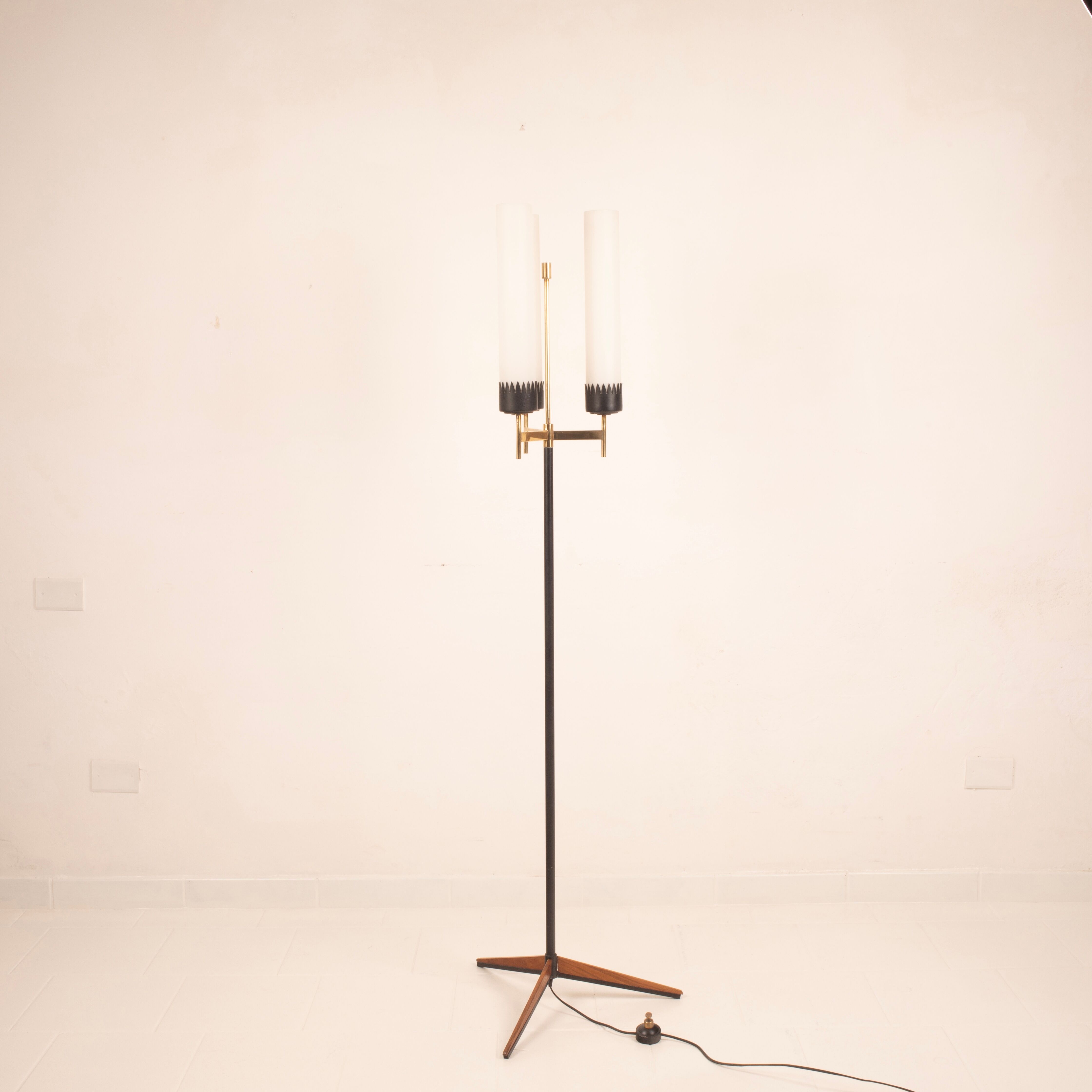 Three-Arm Floor Lamp by Stilnovo, 1950s