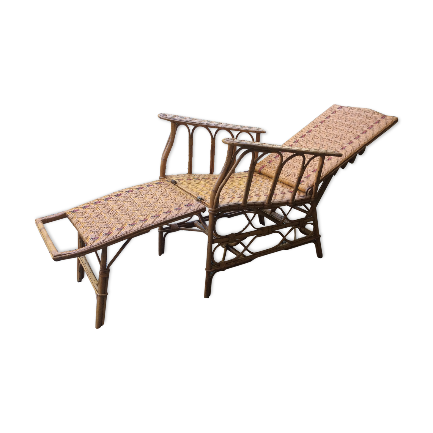 Rattan long chair