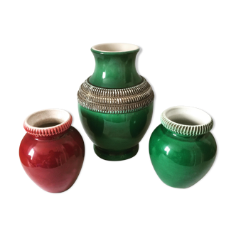 Set of three vases Pol Chambost