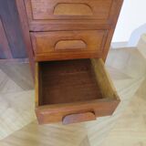 Retro-Desk / counter-American cylinder-mesh oak-1920s/40s