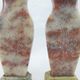 pair of small vases in hard stone carved Chinese China