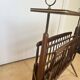 Folding magazine rack with shelf