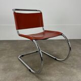 Chaise MR10 Mies Van Der Rohe, cuir, années 80