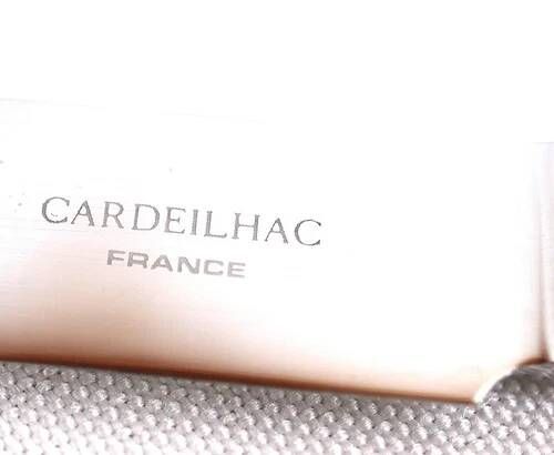 Cardeilhac, Christofle, 12 cheese knives, dessert, Minerva silver, Uniplat.
