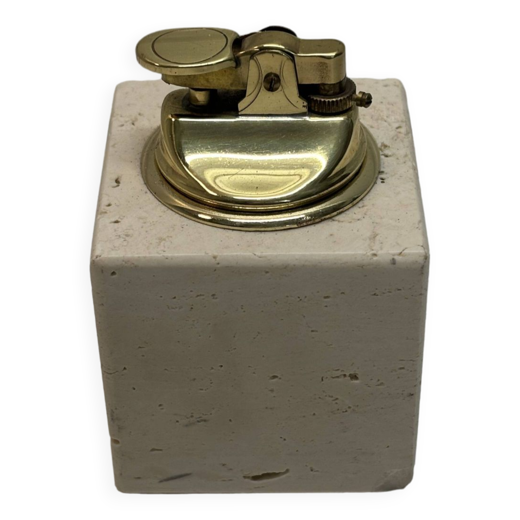 Travertine table lighter