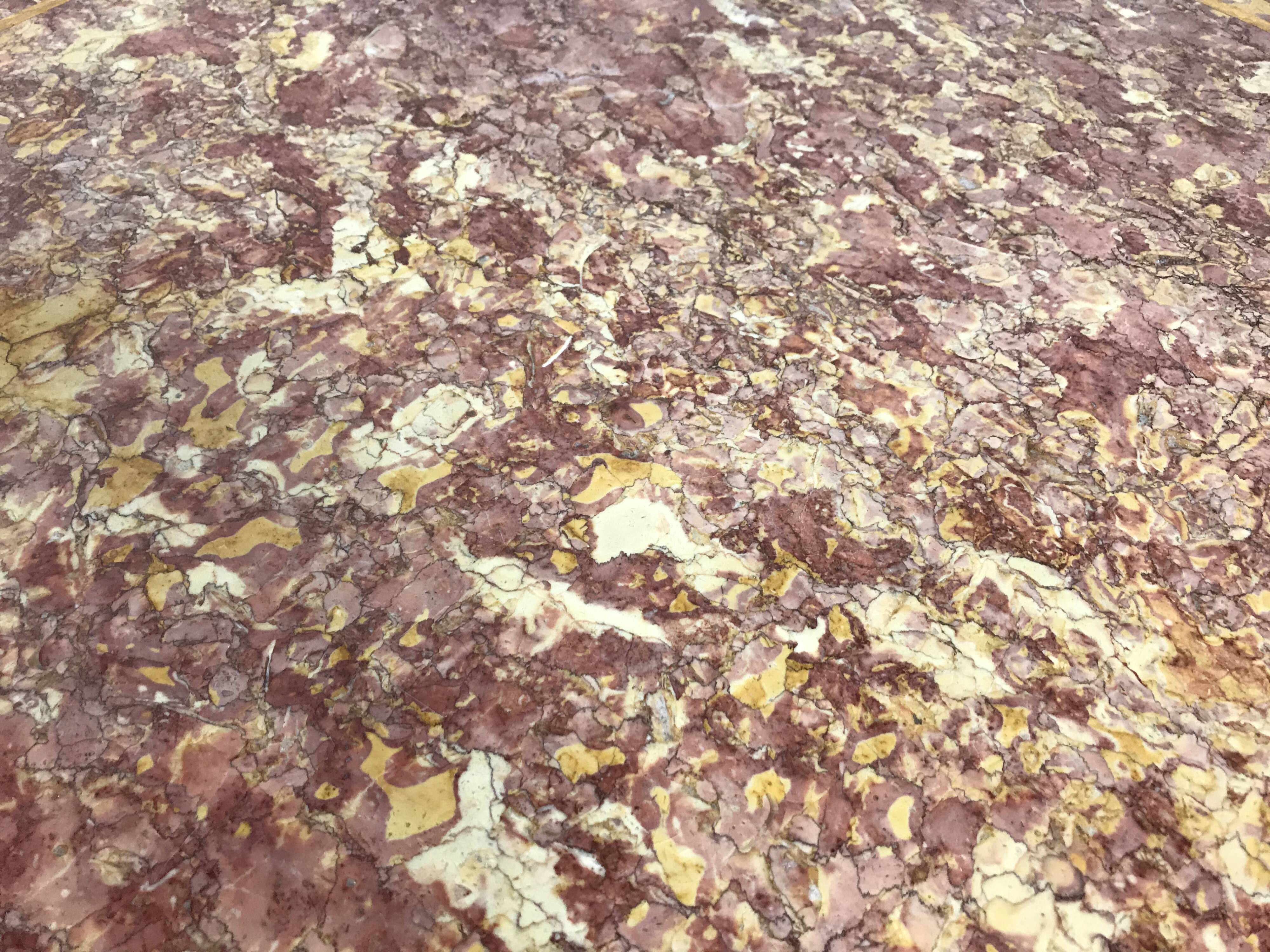 Brocatelle du Jura marble coffee table