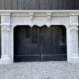 Napoleon III fireplace in Carrara marble