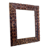 Antique handcarved frame Cedarwood 23.5 cm x 18.5 cm