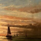 “Sunset on Water” Oil Painting of Venice