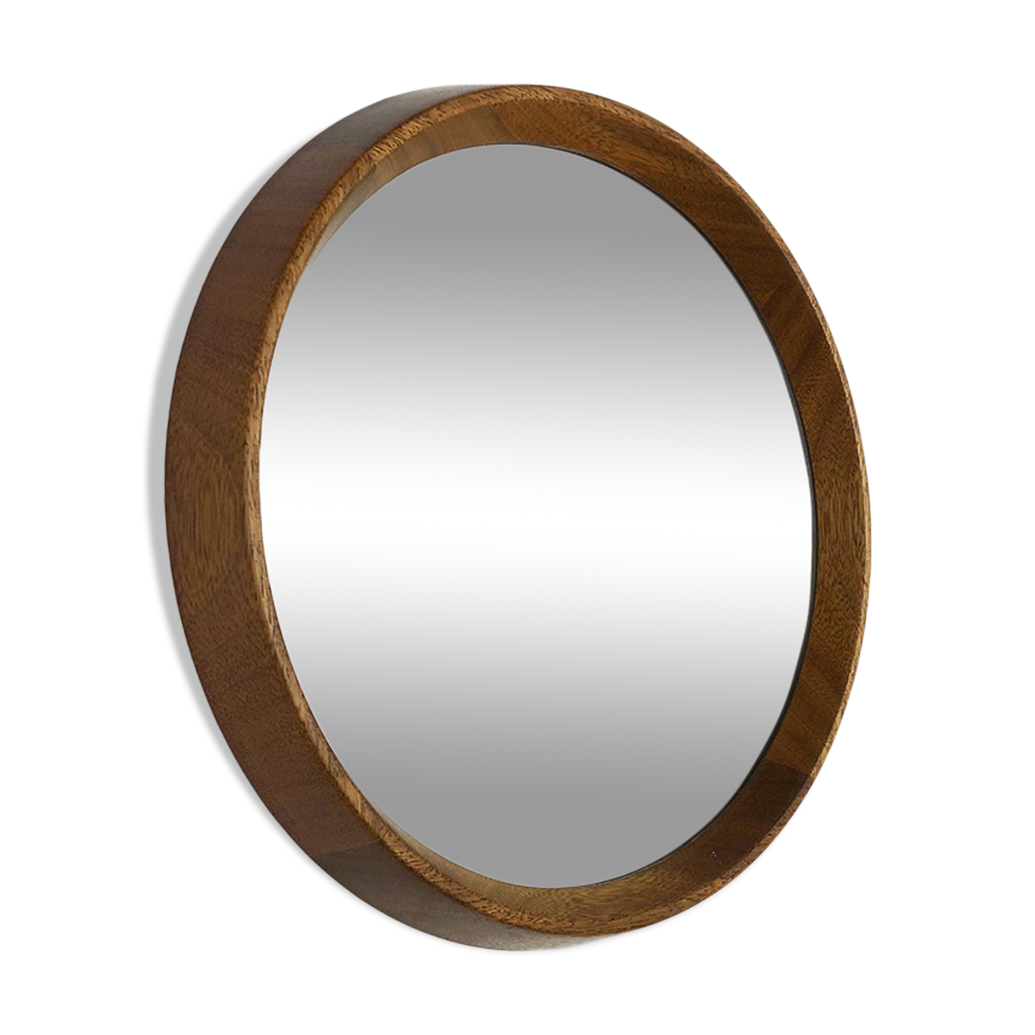 Oak wood mirror, 45cm, made in Germany