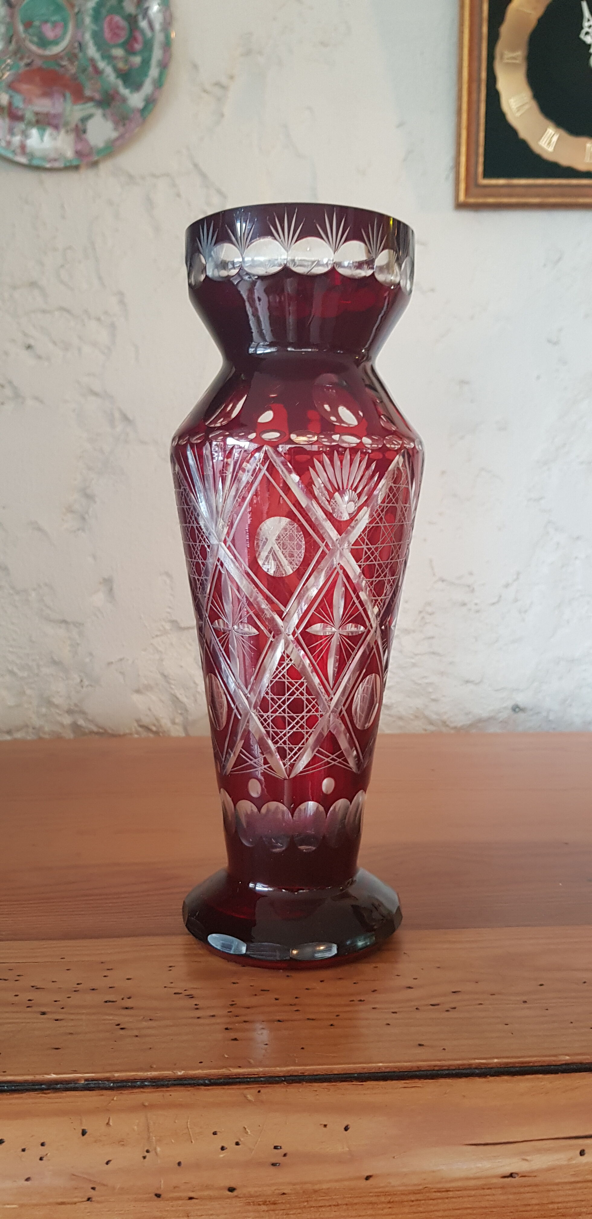 Vase en cristal de Bohème