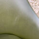 Vintage office chair olive space-age imitation leather 1970s