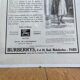 Burberry advertising poster September 26, 1931