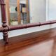 Miroir vintage effet bambou bordeaux, style exotique chic - 79 x 64 cm
