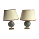 Pair of French 70s lamps Philippe Barbier style