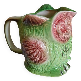 Zoomorphic owl slip pitcher