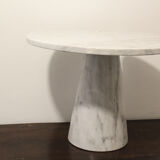Coffee table in Italian whithe  Carrara marble