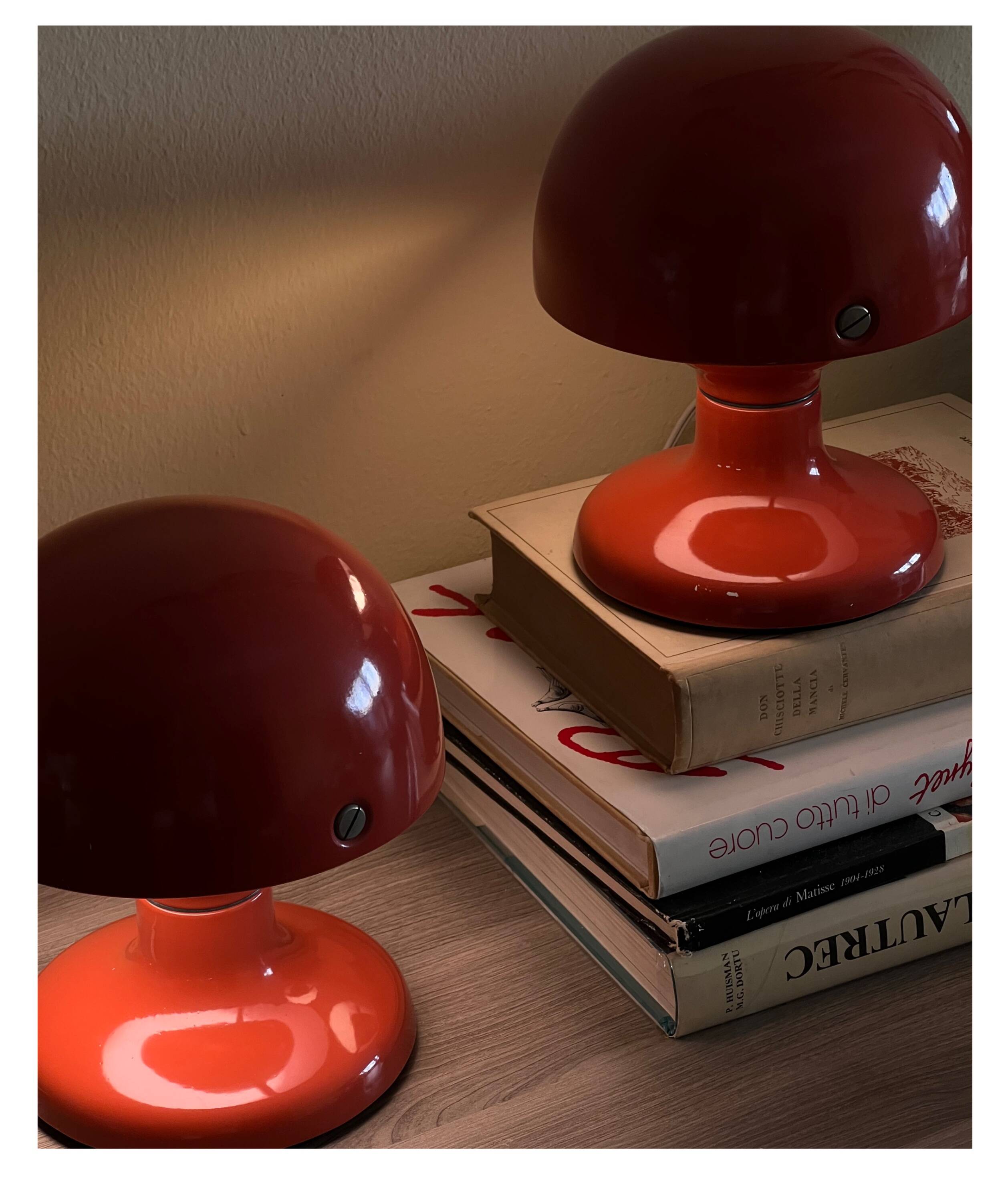 Pair of Jucker Table Lamps by Tobia Scarpa for Flos, 1960s