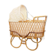 Vintage mid century rattan cradle