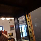 Wood and Art Deco glass showcase