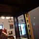 Wood and Art Deco glass showcase