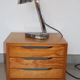 2 blocks / bedside tables plated pine