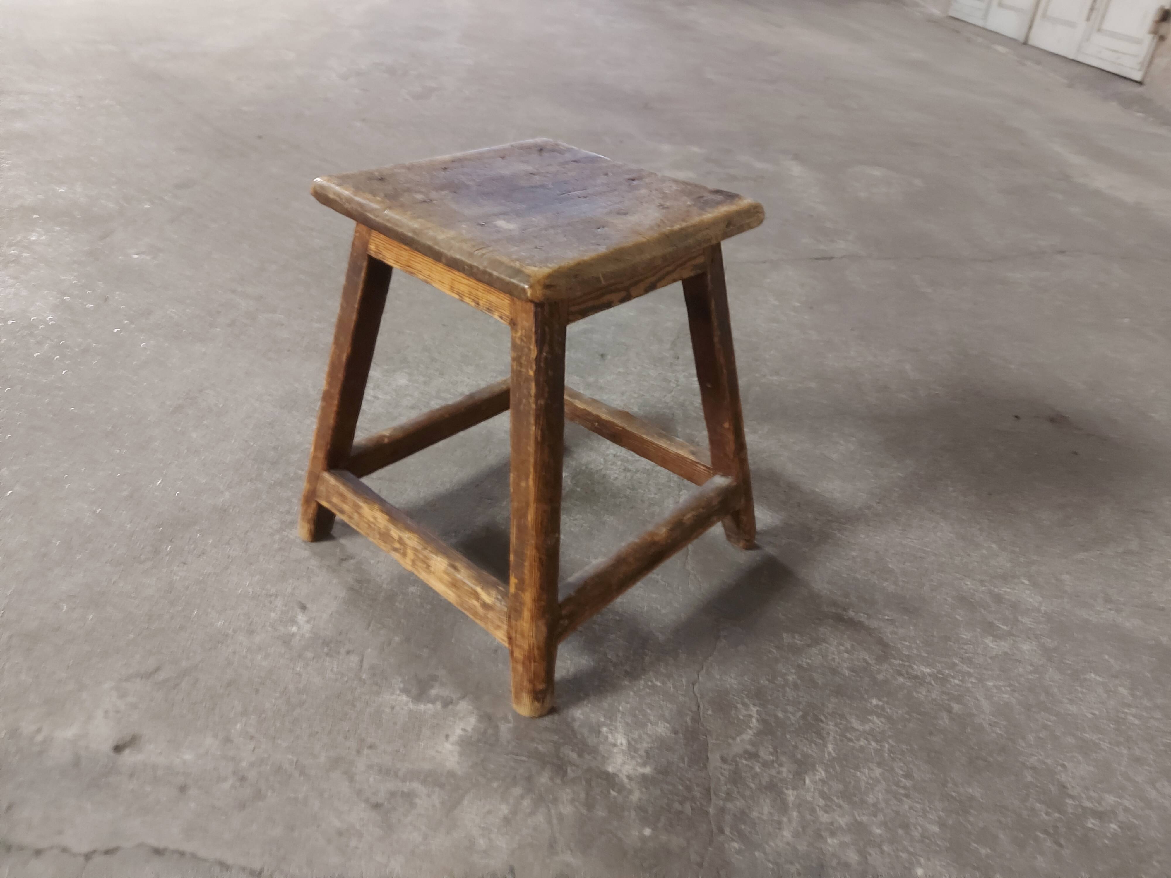 Vintage wooden stool