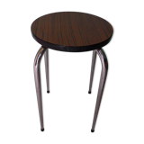 Vintage stool, formica and chrome feet, 60s