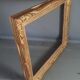 Old frame louis XV style gilded stucco wood 62.5x55 foliage 50.9x43.5 cm SB