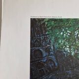 Poster after Marc Chagall "the red roofs" 63 cm by 75 cm