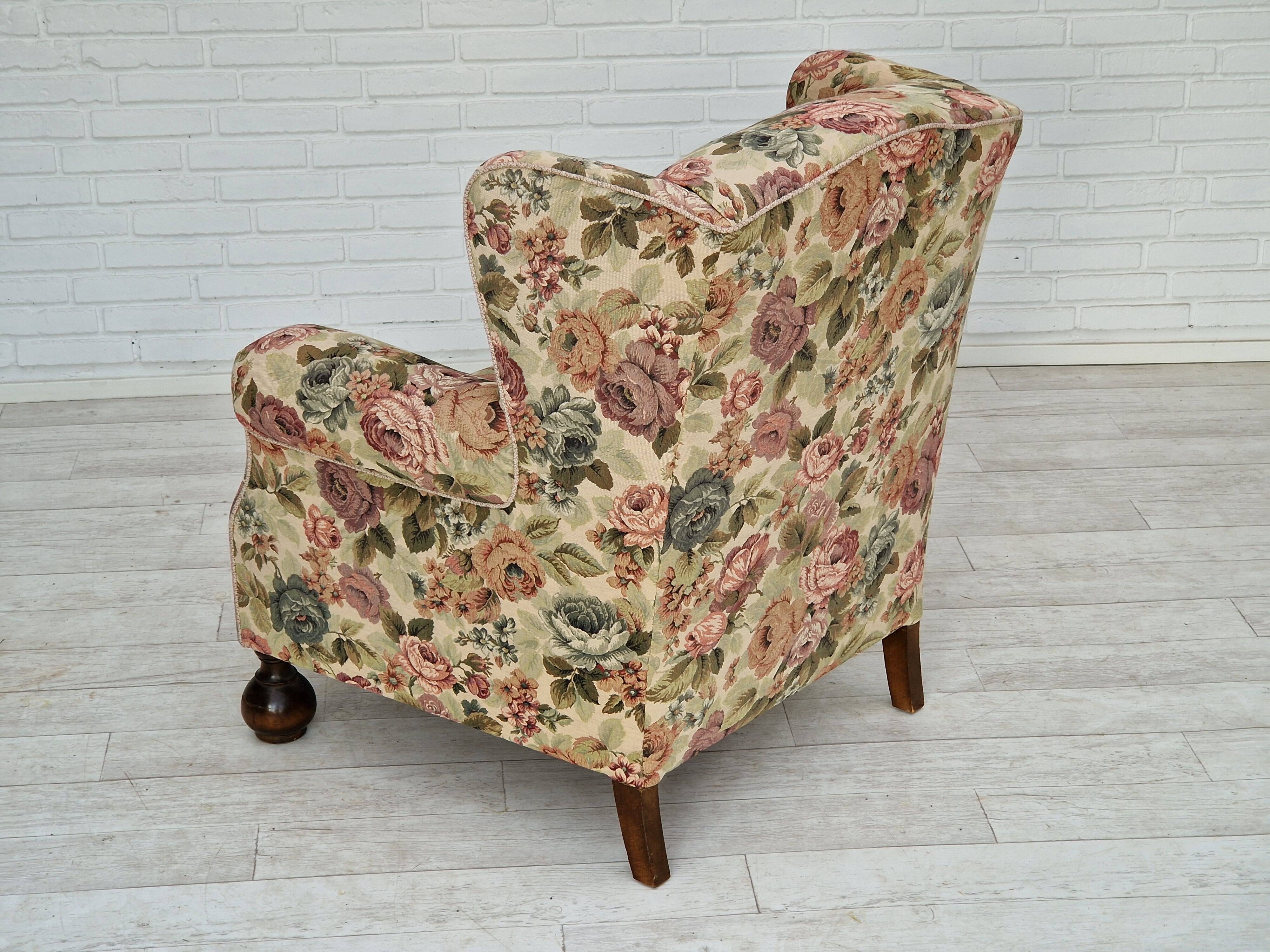 1950s danish vintage relax armchair in fabric
