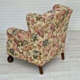 1950s danish vintage relax armchair in fabric