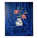 Peinture sur toile Lys et drapé bleu